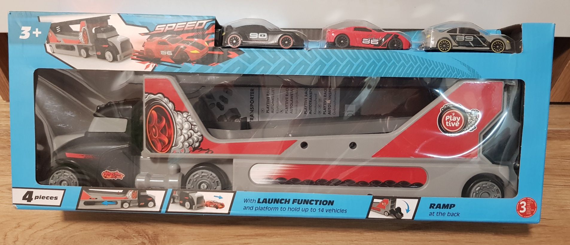 Playtive Racers Transporter Z Wyrzutnia Autka auta