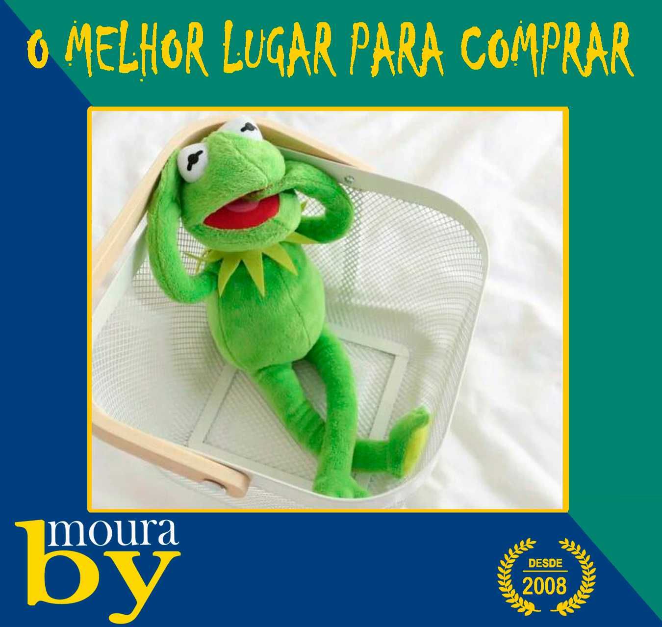 Peluche Rua Sésamo Kermit Sapo boneco Cócas com 40cm