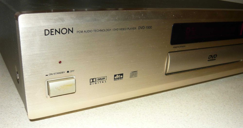 DENON odtwarzacz DVD 1500 szampański BDB DVD-1500 audio CD