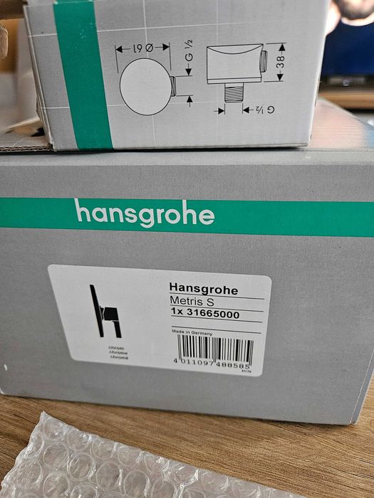 Bateria prysznicowa hansgrohe Metris S natynkowa