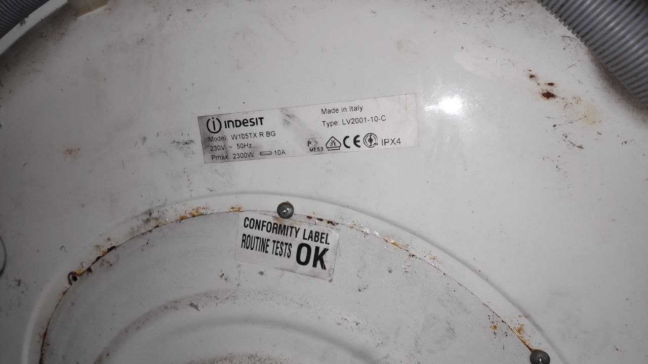 Запчасти Indesit w105tx w105 Стиральная машина Пральна машинка