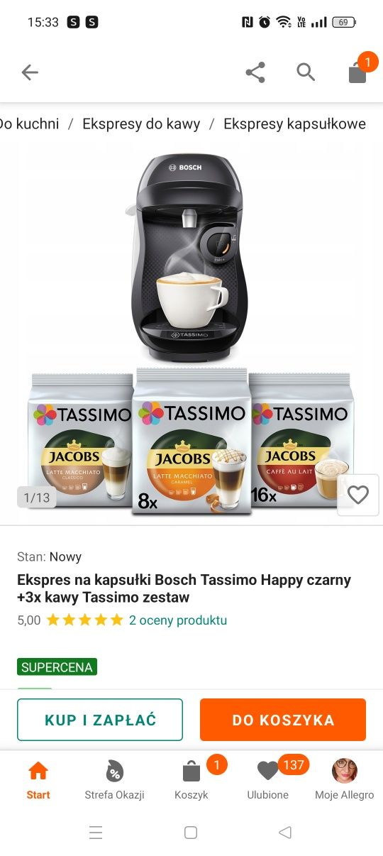 Ekspres Bosch tassimo