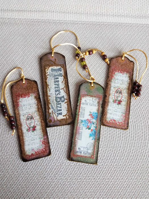 Drewniane zakładki do książki, zestaw, ręcznie robione, hand made