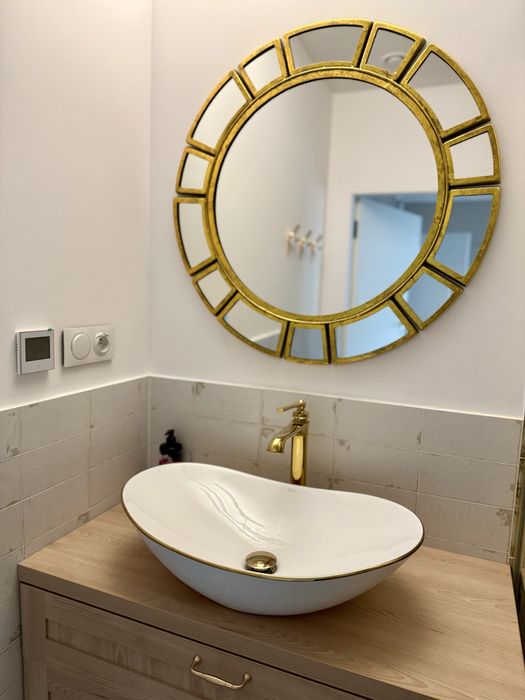 Zestaw łazienkowy z armaturą - jak nowy!