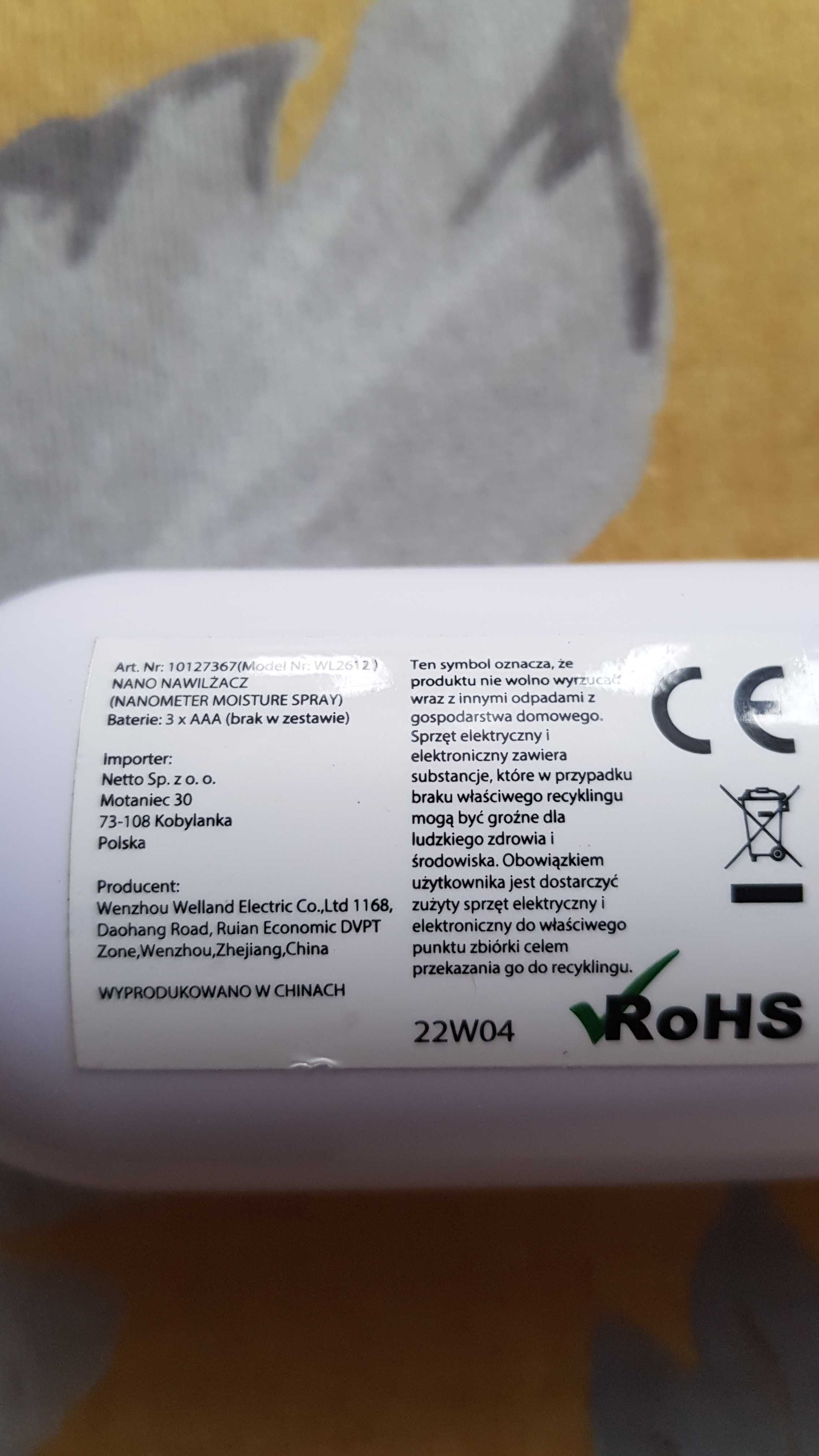 Nano nawilżacz kieszonkowy