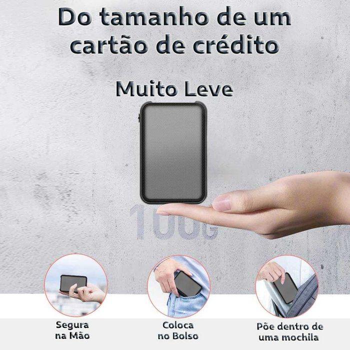 Gravador voz som bateria 11 dias longa duração disfarçado PowerBank
