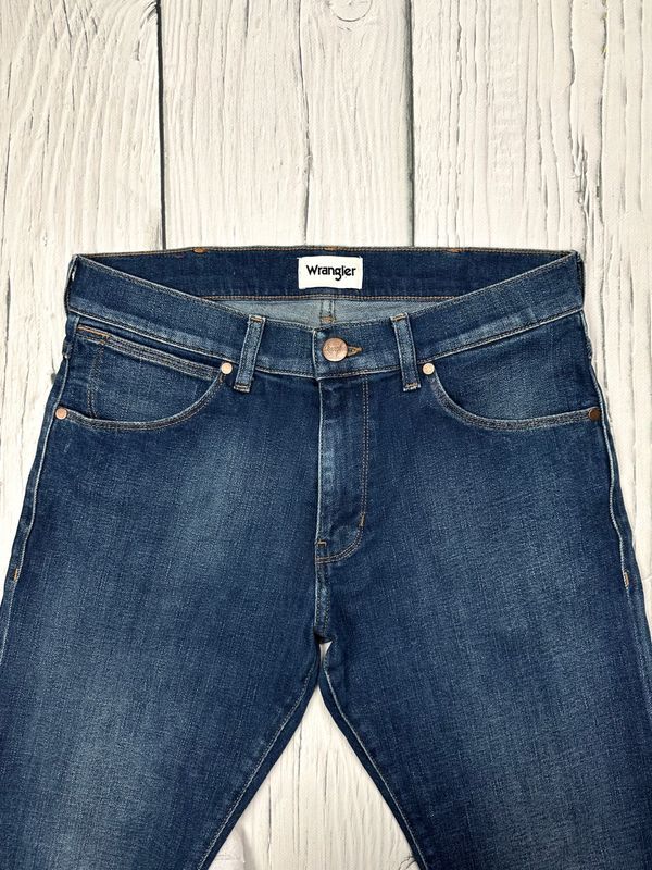 Wrangler Larston Jeansy Slim Fit Męskie Spodnie Stretch Logo W30 L32