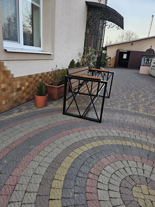Лавка гойдалка в стилі лофт
