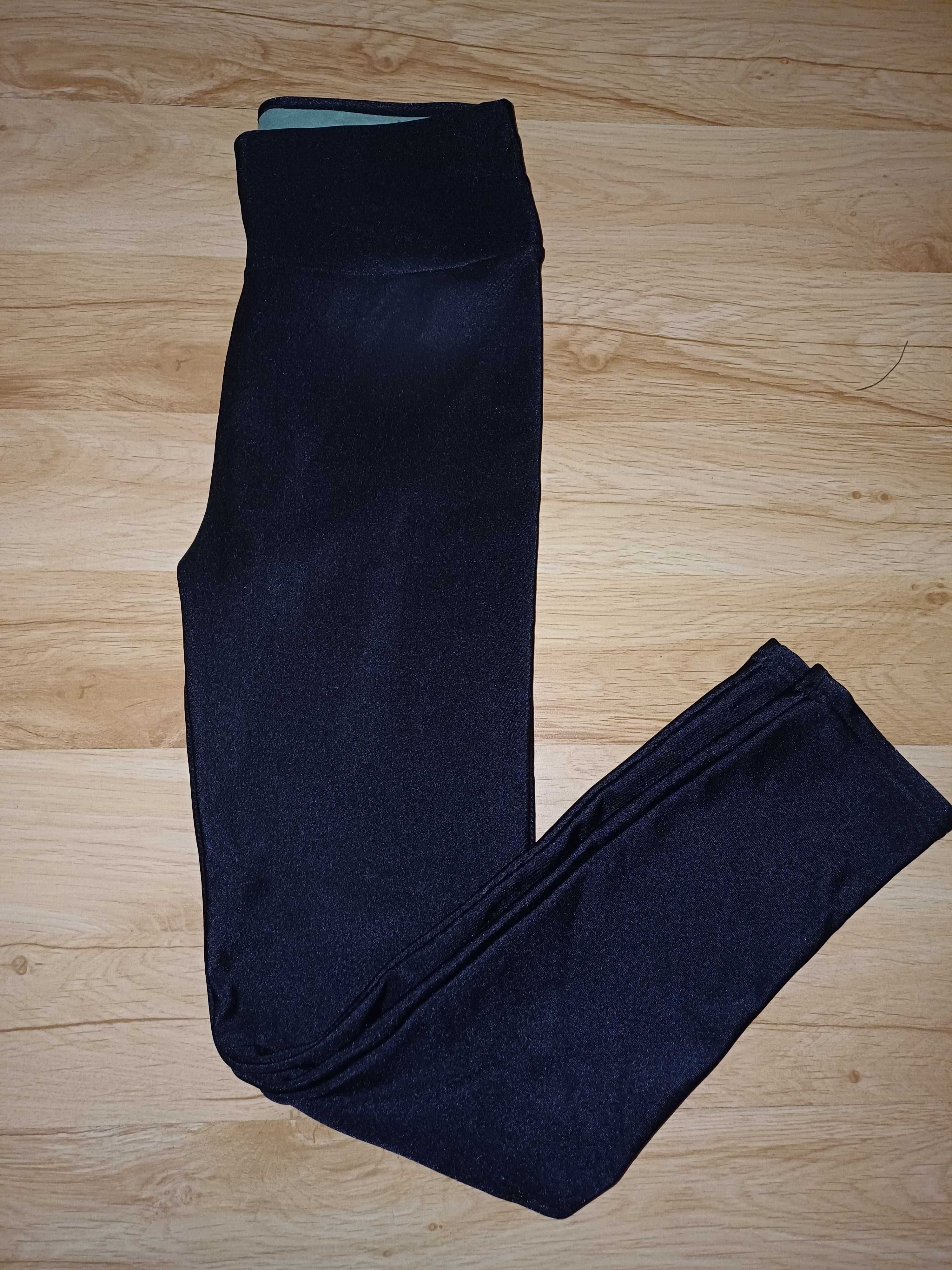 Legginsy czarne ocieplane nowe s,m