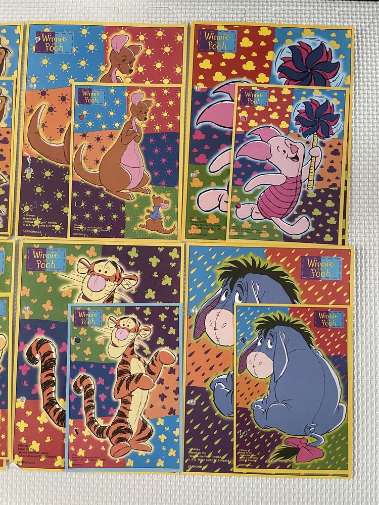 Karteczki do segregatora lata 90 kubuś Puchatek Disney