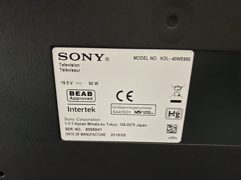 Telewizor SONY Bravia 40”