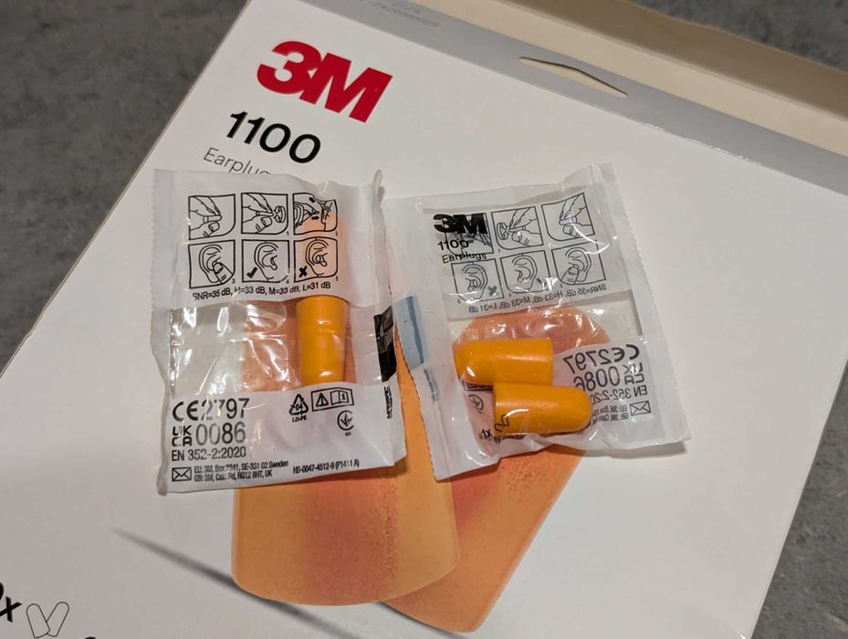 Stopery przeciwhałasowe 3M 1100 zatyczki ~90 par