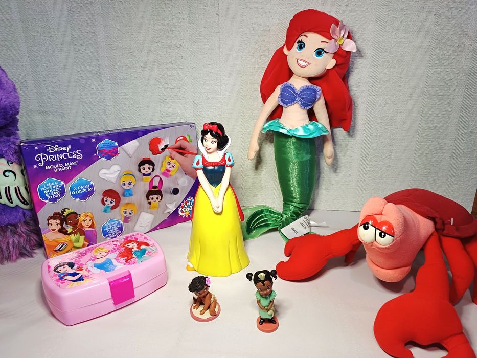 Princess Disney Аріель Русалонька Себастьян м'яка іграшка Білосніжка