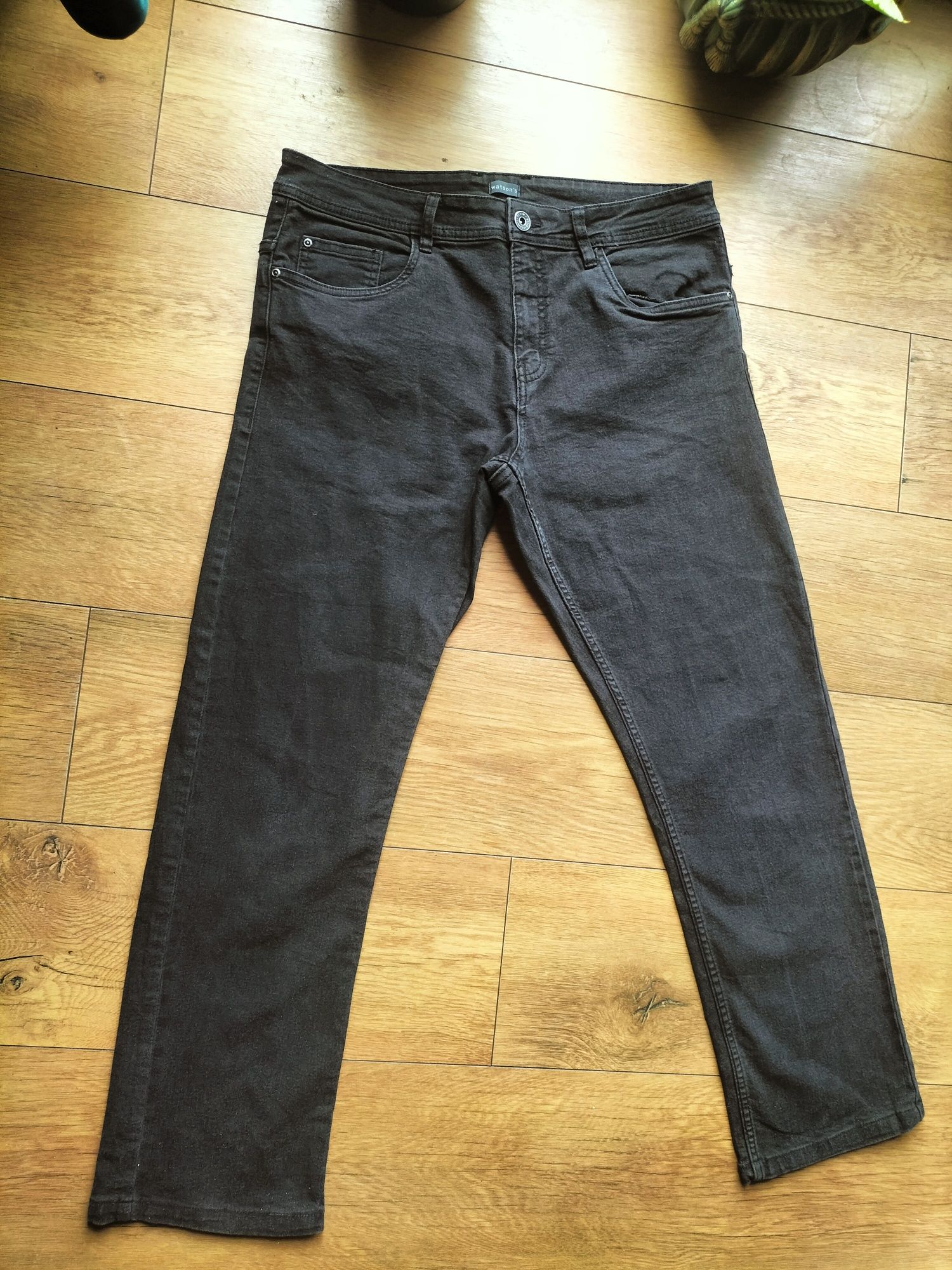 Czarne jeansy męskie Watson's r.L