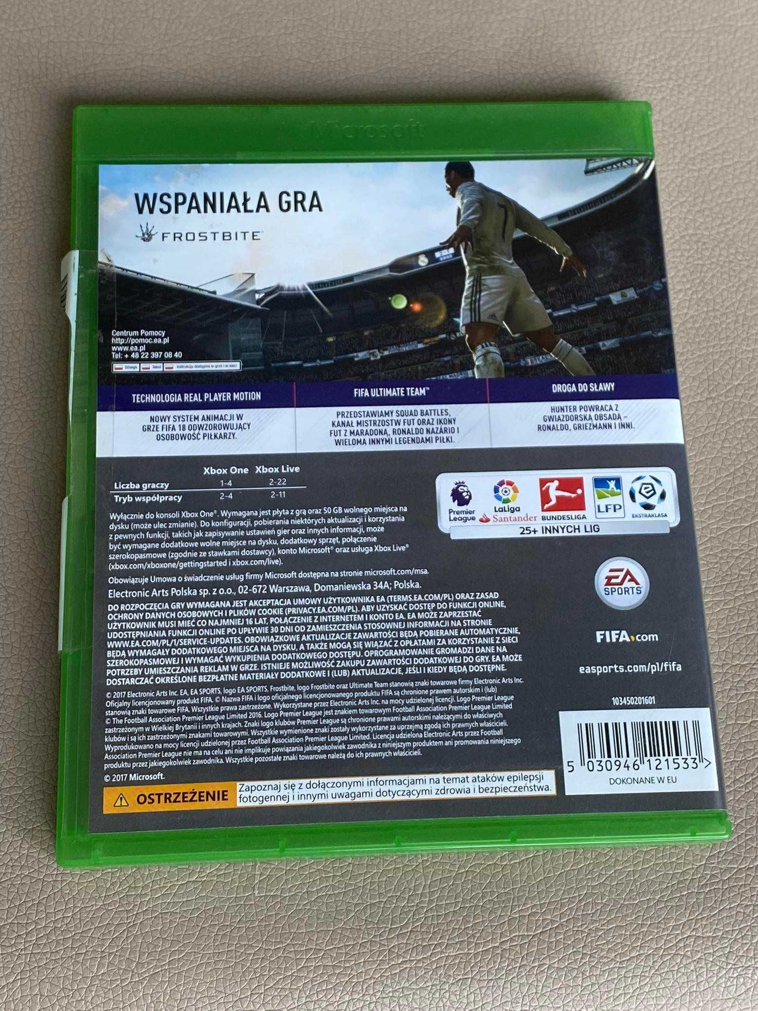 Fifa 18 na konsolę xBox One