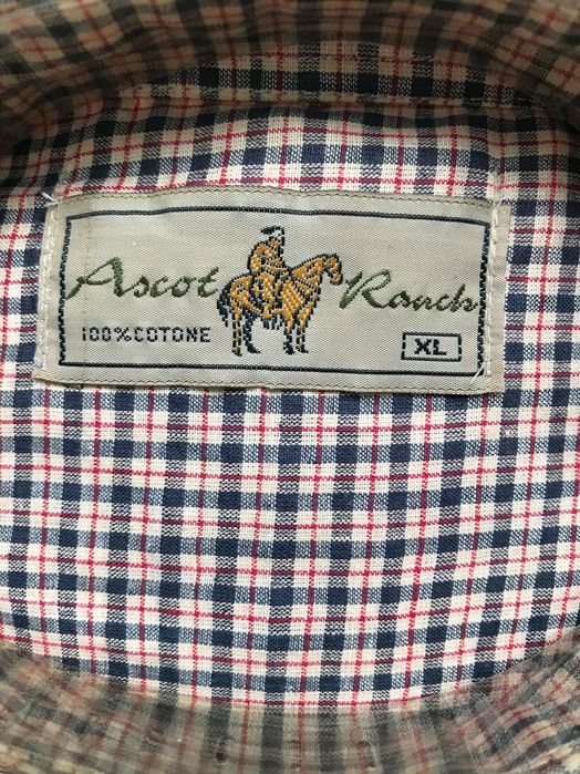 сорочка чоловіча Ascot Ranch клітинка довгий рукав