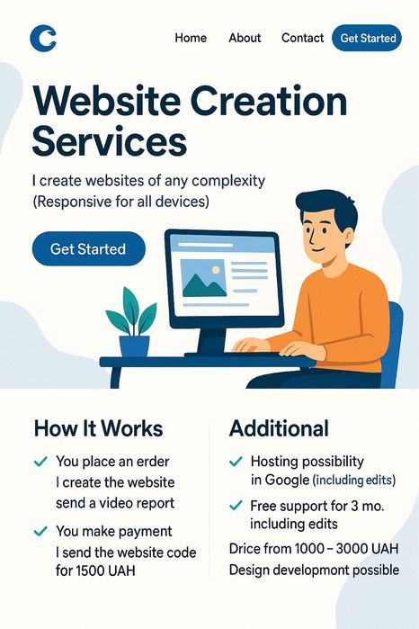 Написання сайтів будь-якої складності