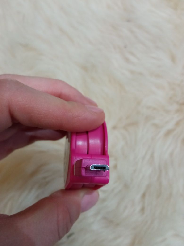 Przewód USB microUSB WU-04 różowy