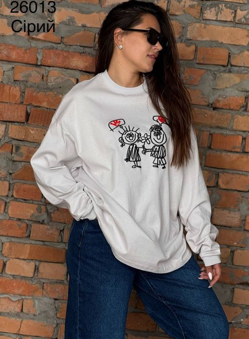 Батник  cвітер  жіночий оверсайз