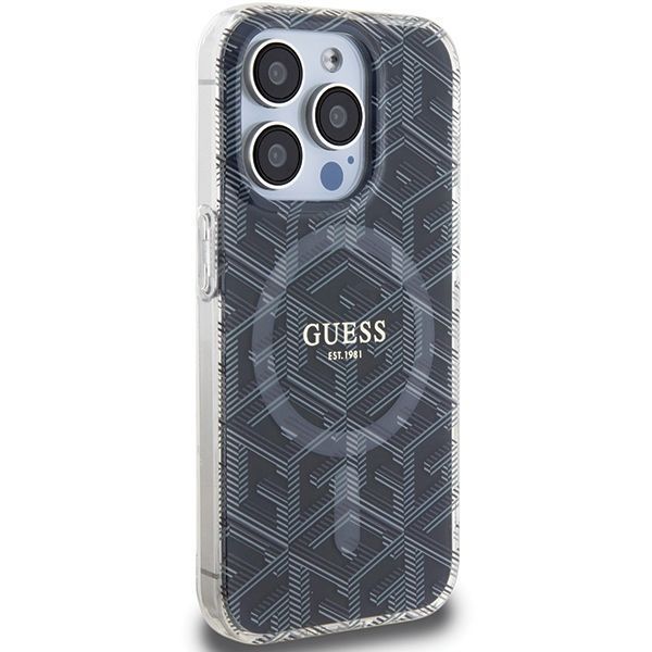 Etui Guess IML GCube MagSafe do iPhone 15 Pro Max 6.7"