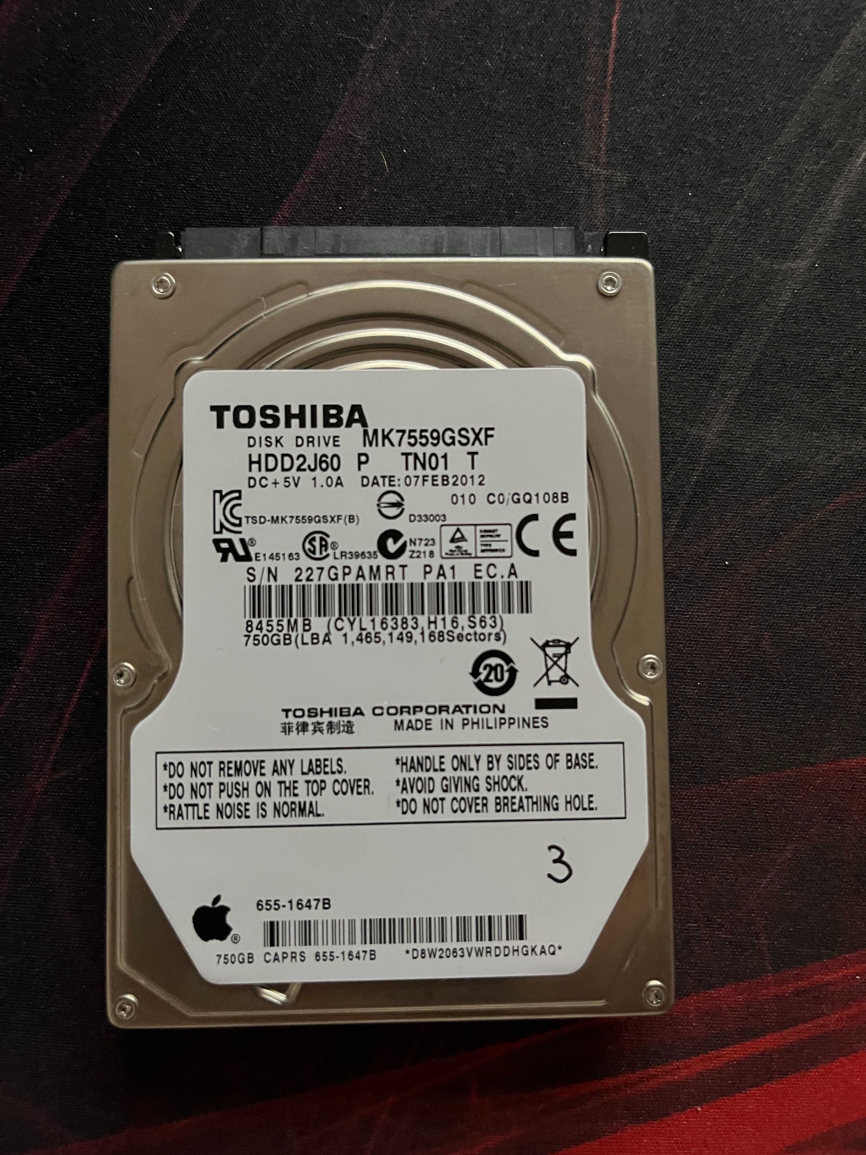 Discos Rigídos HDD 2,5" usados