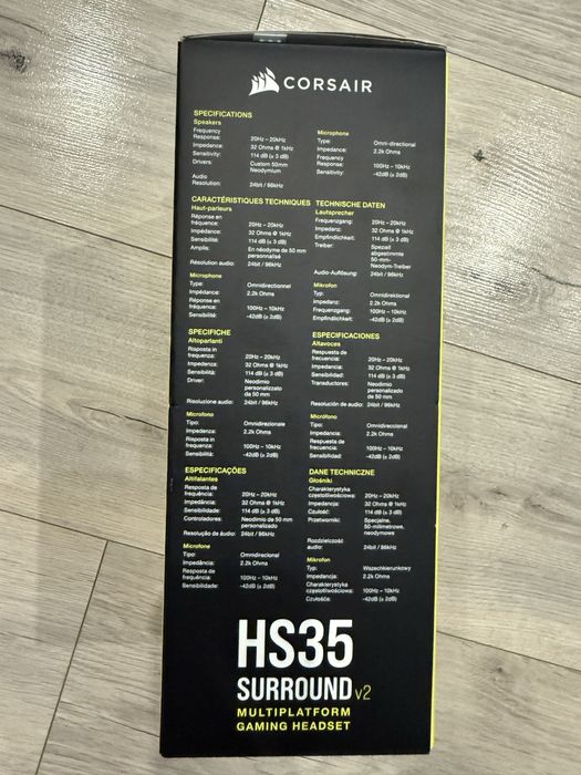Nowe słuchawki Corsair HS35 Surround v2