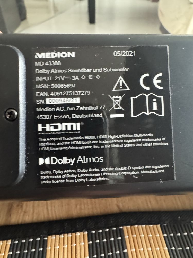 Soundbar Medion MD43388