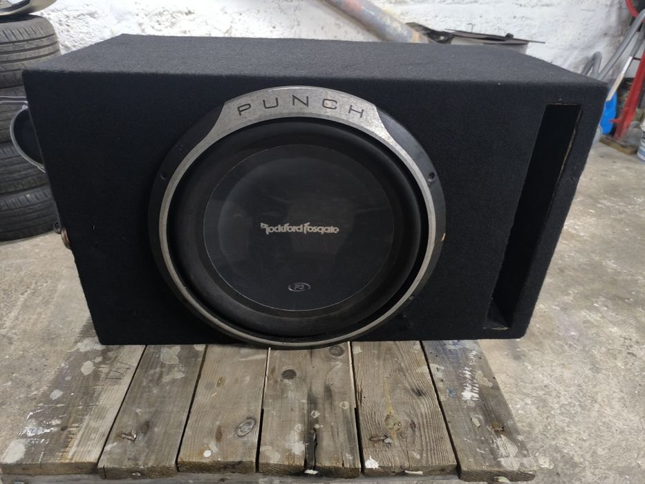 Subwoofer Punch+wzmacniacz Magnat +cewka SONDA okablowanie