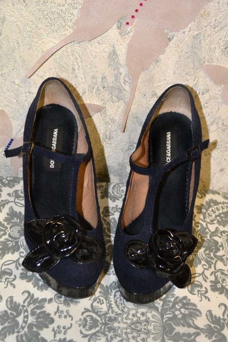 Туфли с розой DG Dolce & Gabbana Дольче Габбана 37 размер