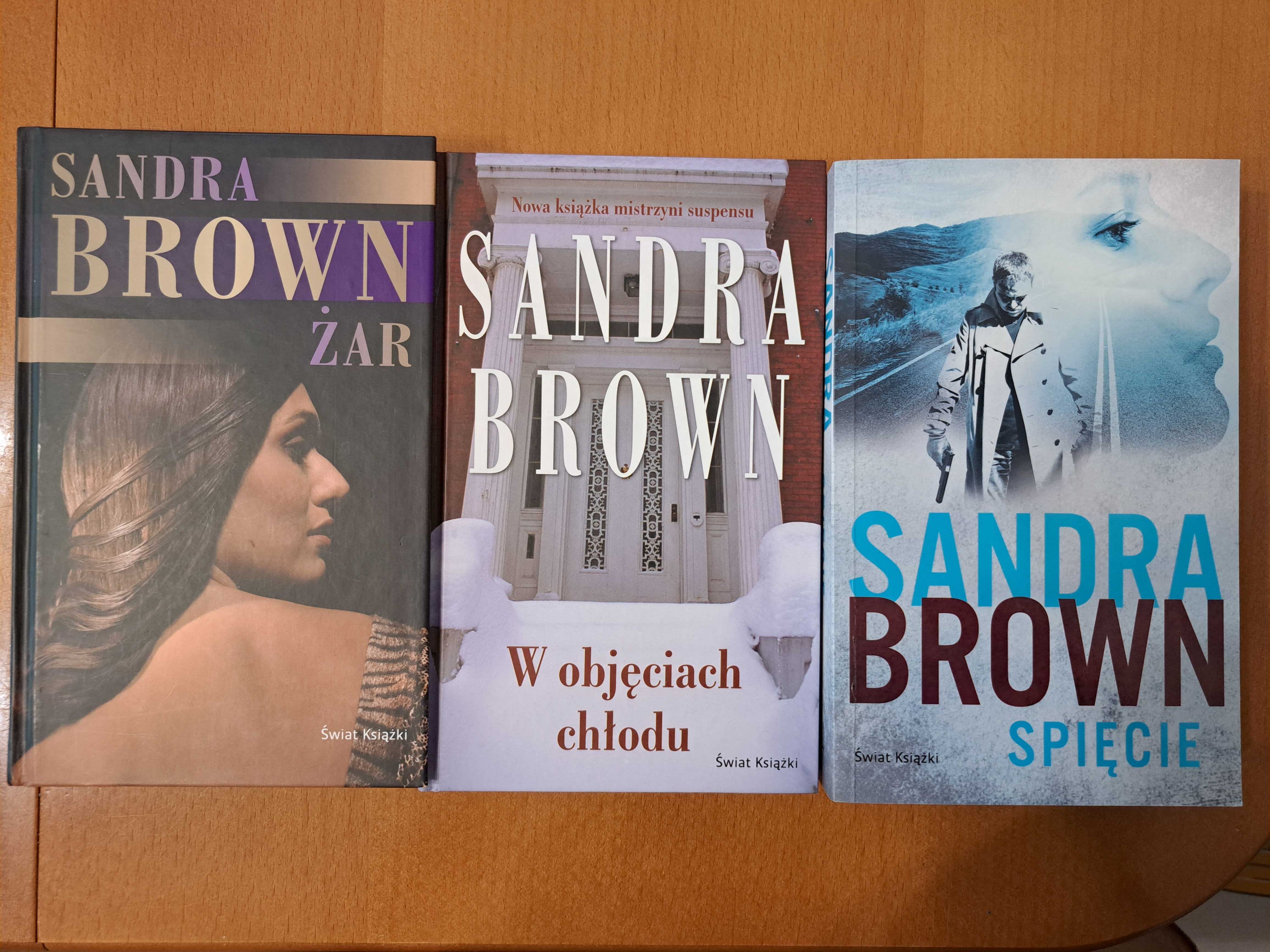 Sandra Brown pakiet 3 książek – Spięcie, Żar, W objęciach chłodu