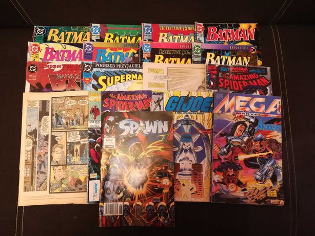Komiksy DC stare 17 sztuk, Batman, Superman, Spider-man