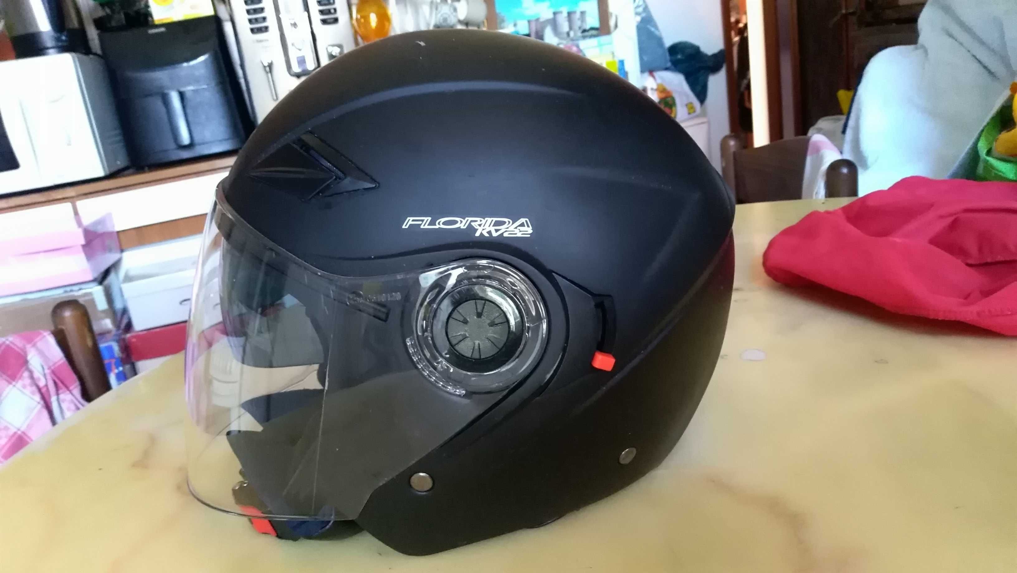 мотошлем со стеклом и очками Kappa Florida KV22 (Made in Italy)