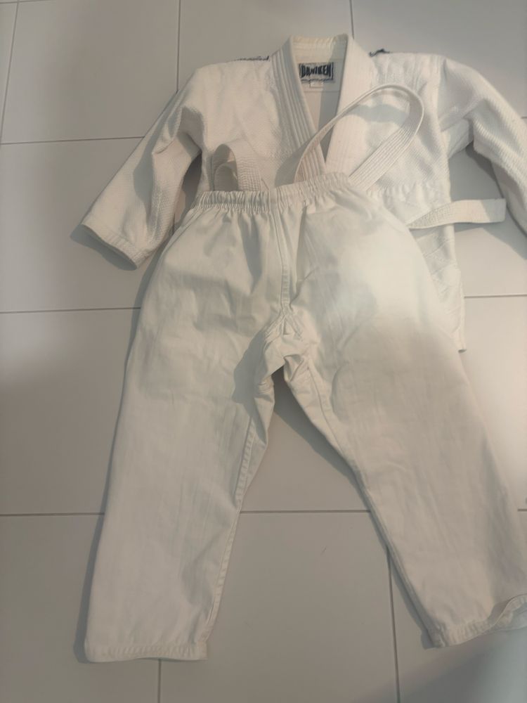 Kimono 140 bialy bawelna