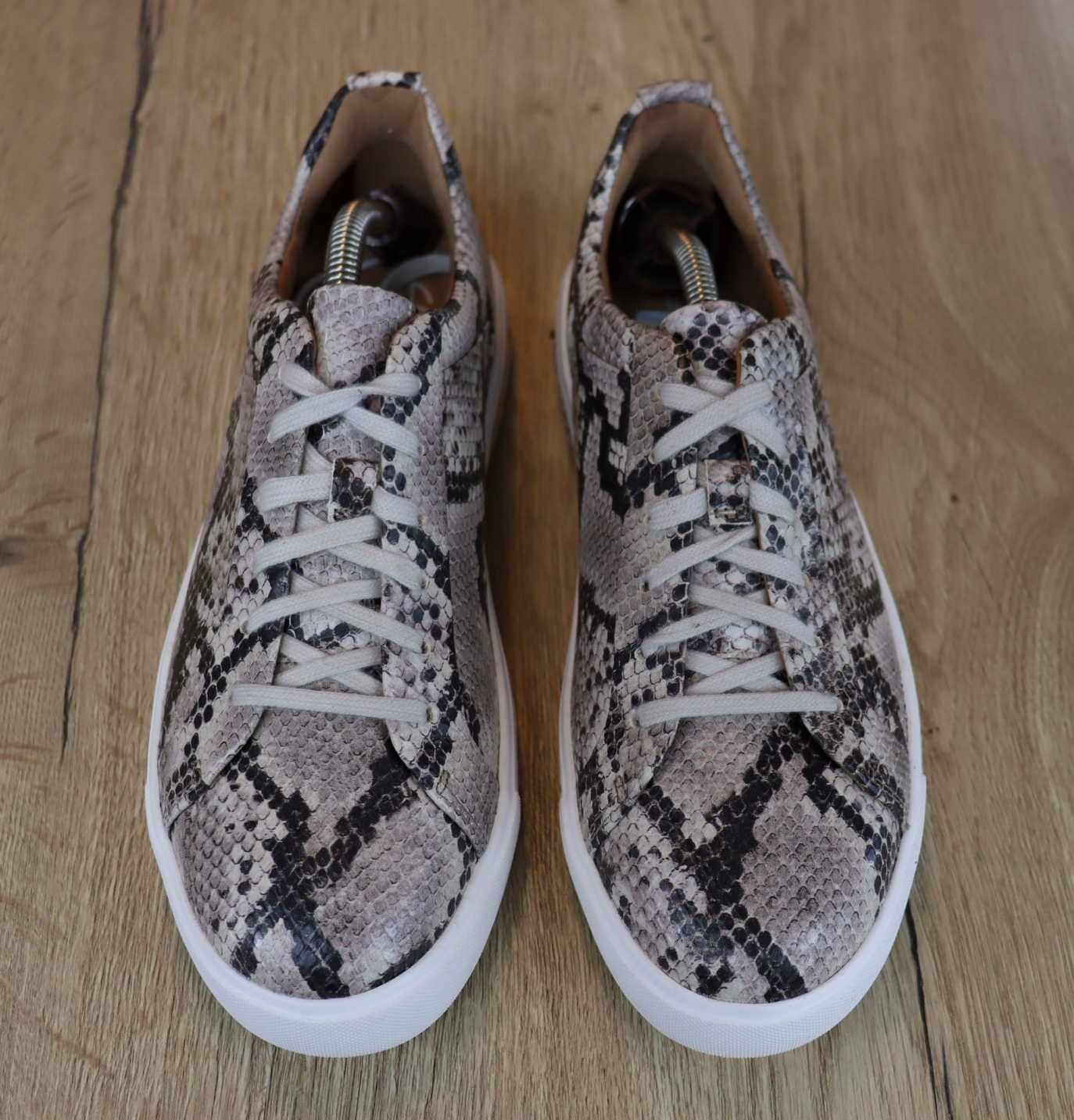 Clarks skórzane damskie sneakersy 37 (23,5 cm)