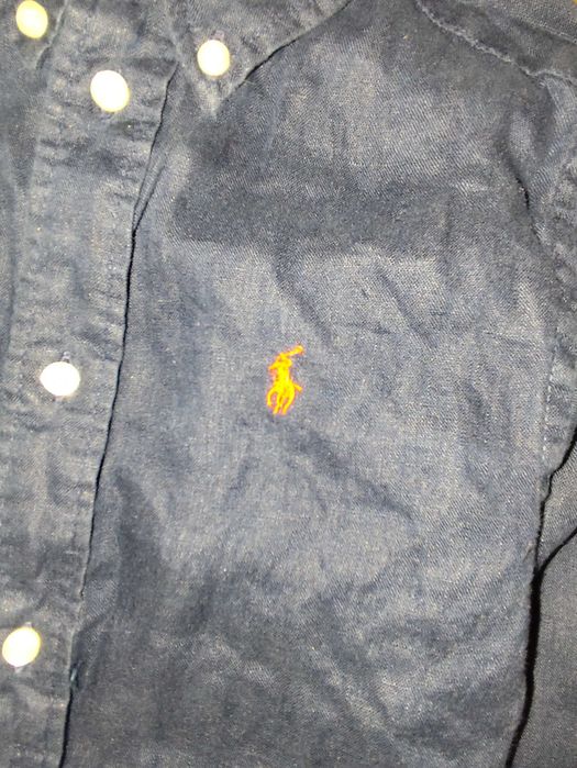 Синя сорочка з льону Polo Ralph Lauren на 7 років