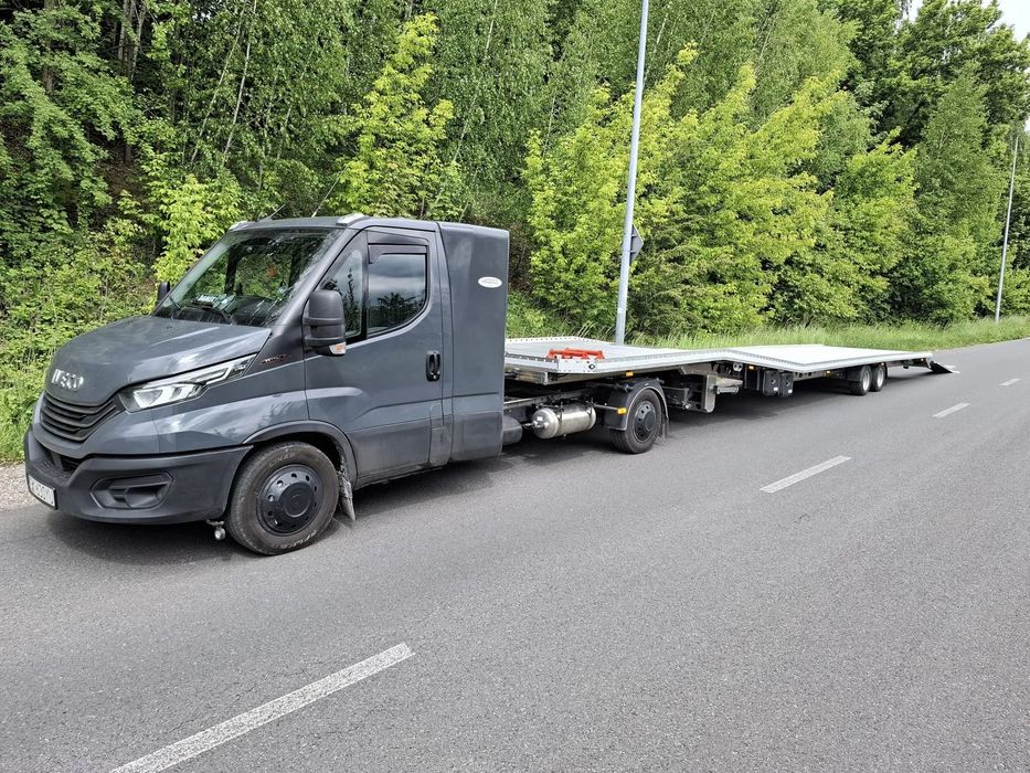 Nadwozia-Partner - Naczepa typu laweta  dł. zew. 12500mm | konstrukcja w pełni aluminiowa | kat. B+E lub C+E