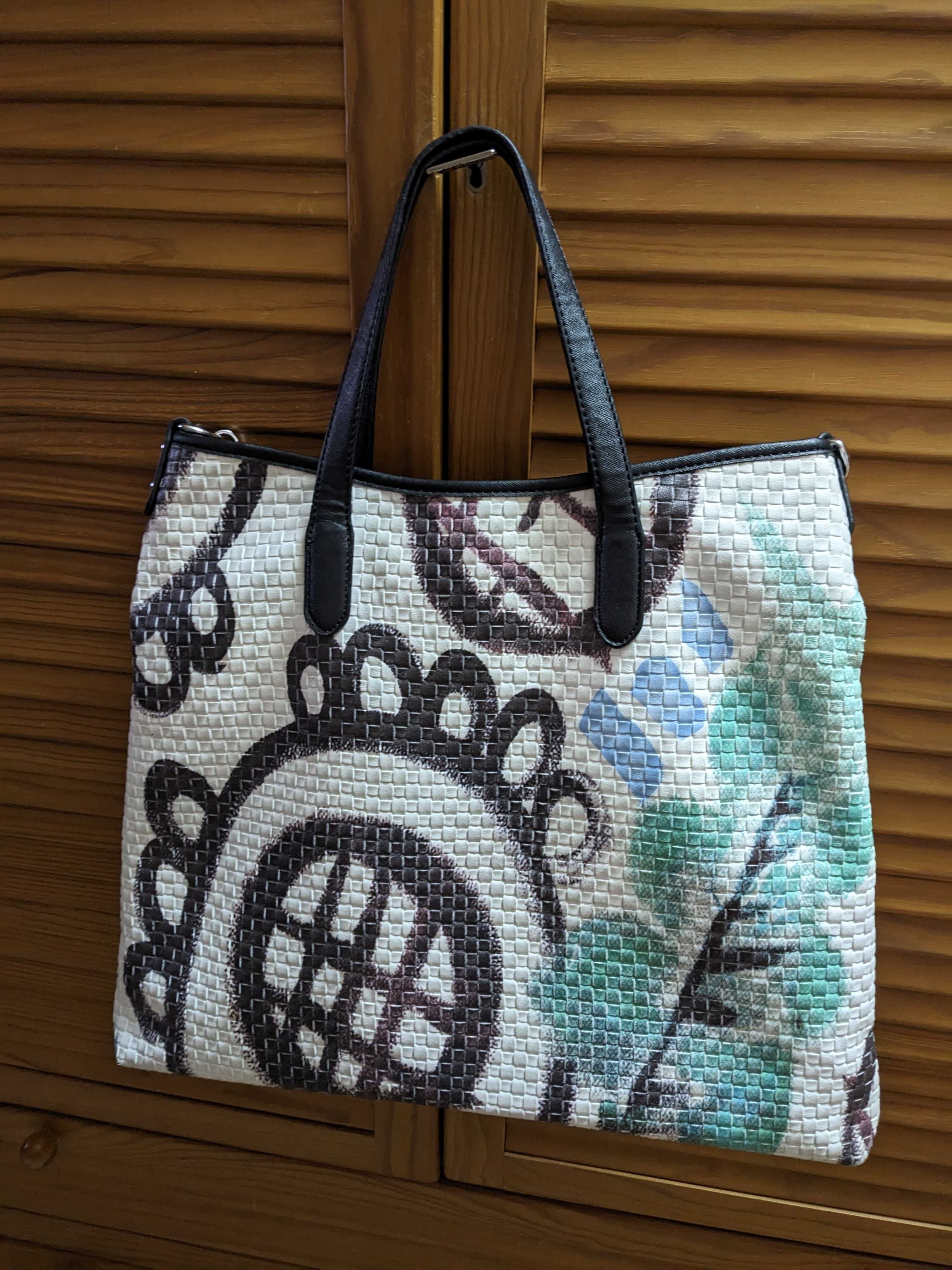 Mala/Bolsa grande em pele / Alças de ombro + tiracolo (Paula Rossi)