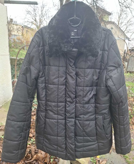 Куртка женская,теплая,цвет-черный,р.48-50.Бренд - Н&M,Швеция