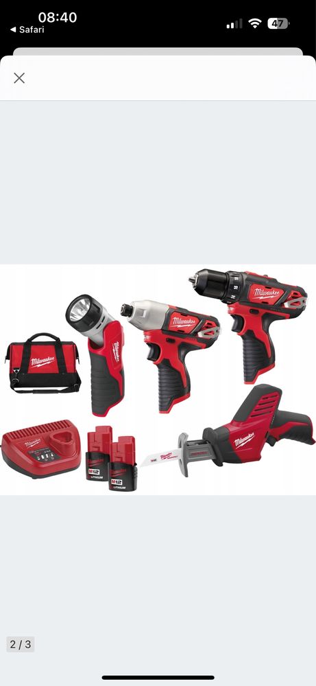 Milwaukee M12 BPP4A-202B