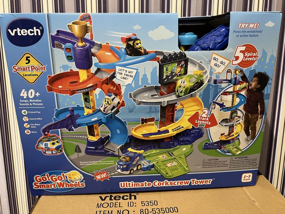 Іграшка дитяча Трек для машинок VTech Go! Go! з машинками, траса