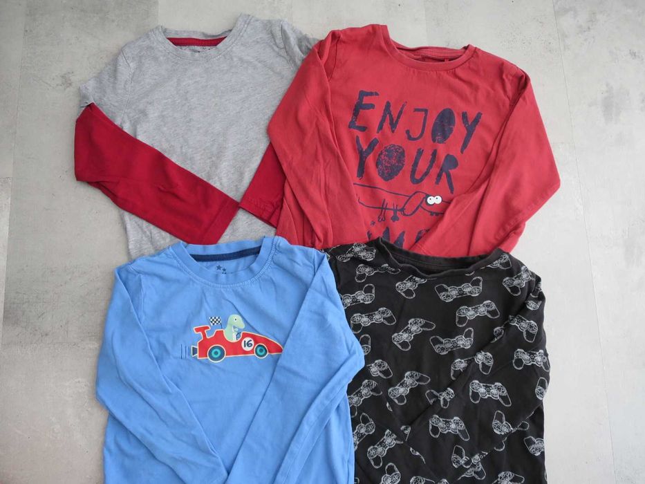 Koszulki/ bluzki chłopięce 4szt. rozmiar ok 110