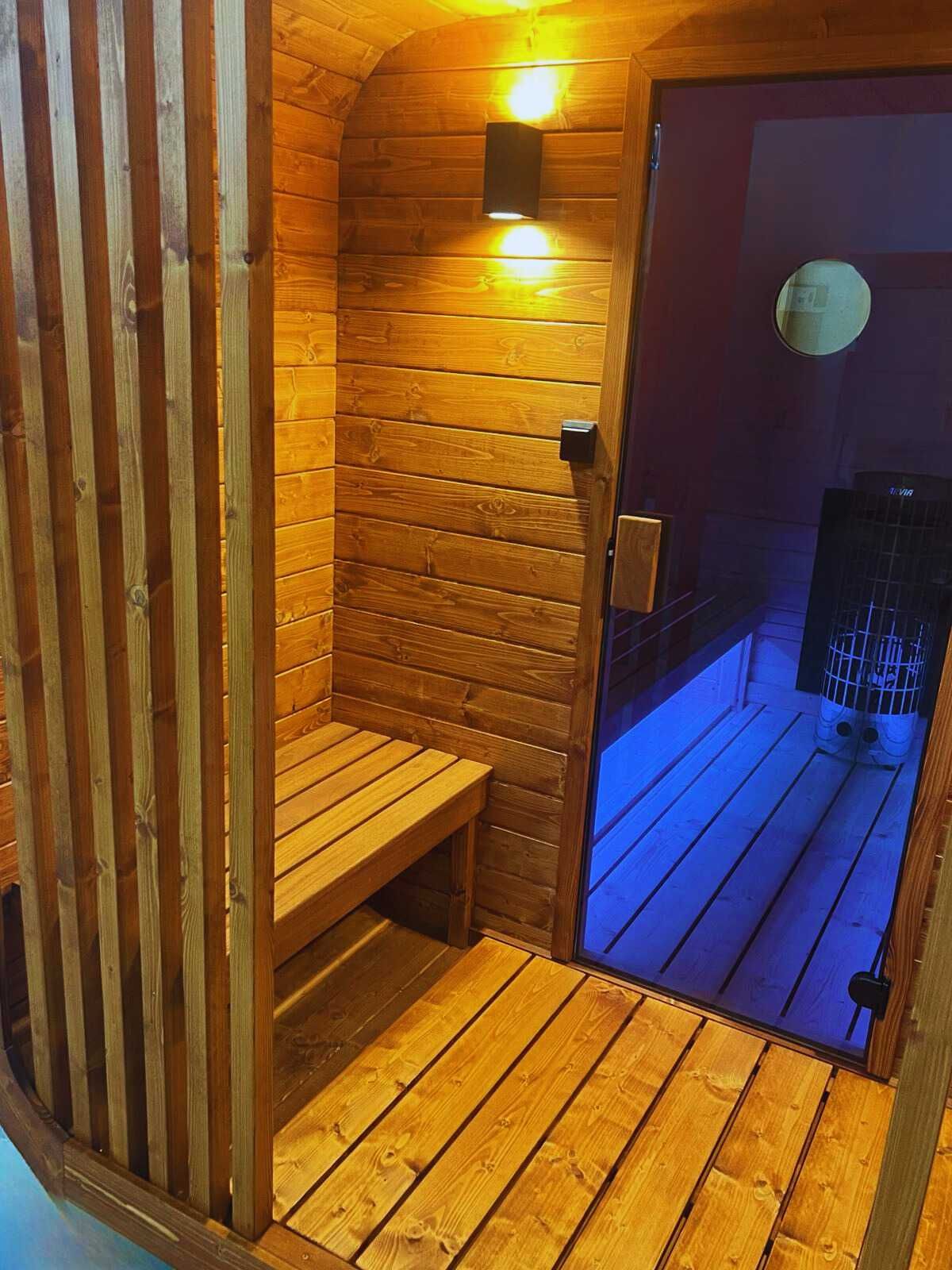 SAUNA - z otwartym przedsionkiem i lamelami. Polski producent!