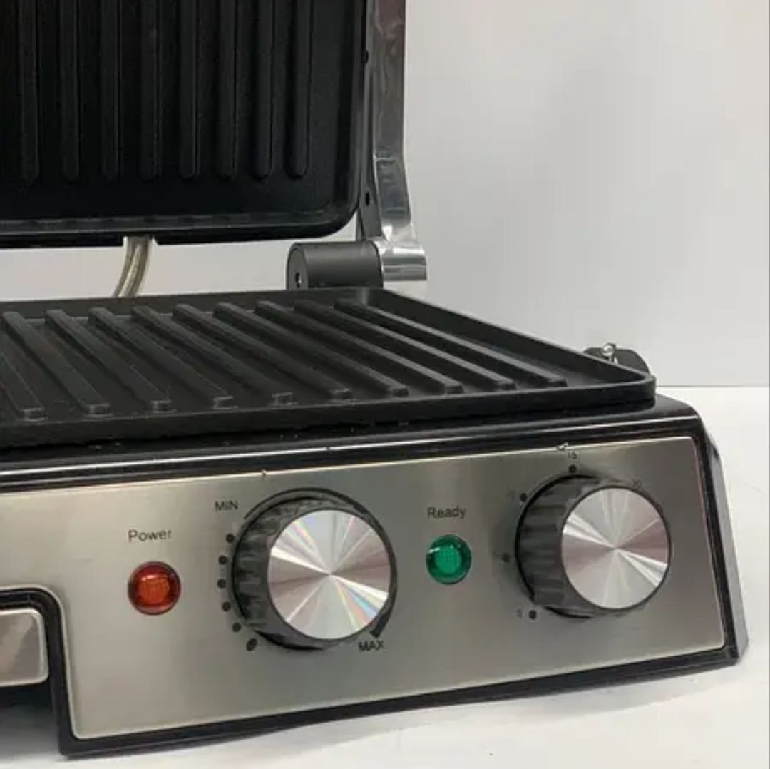 Гриль двусторонний прижимной Rainberg RB-2282 3800W с таймером