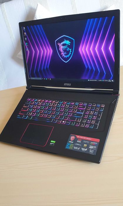 17,3" MSI GEFORCE laptop gra do cs2 fifa Gta5 GTX ssd Gaming RGB 120hz