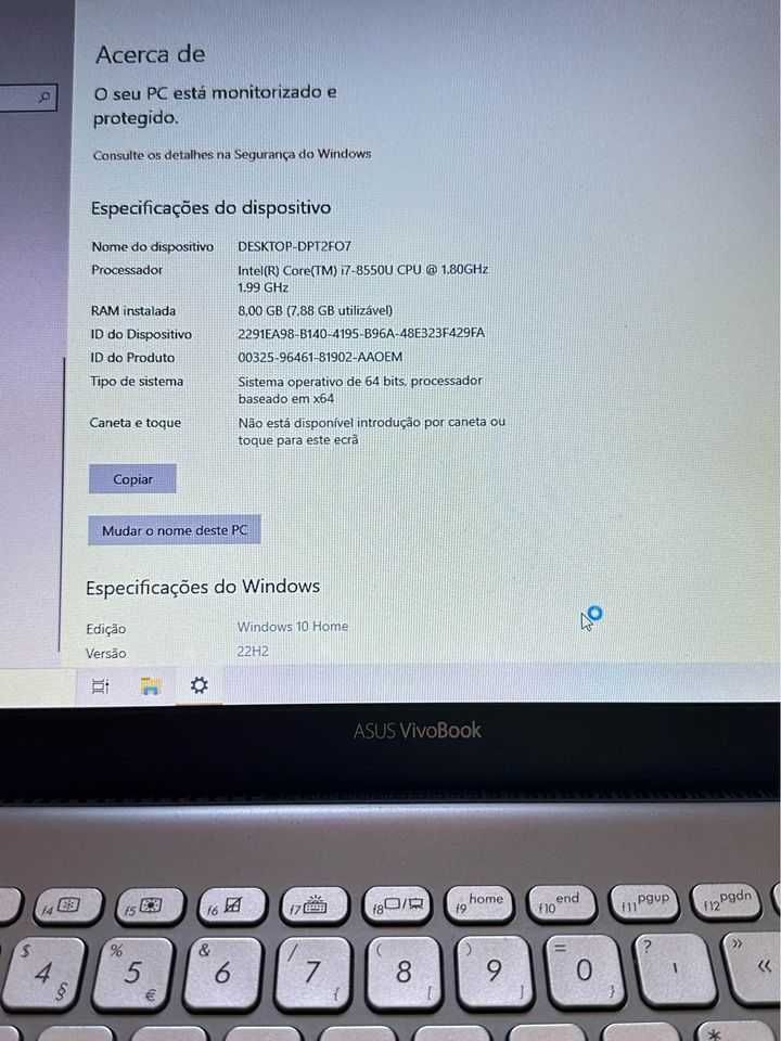 Asus Vivobook como novo
