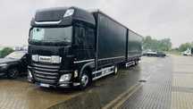DAF XF106 + Wecon 2018r. 6,5m + 9,10mTandem, Firanka, Dach, XL Code