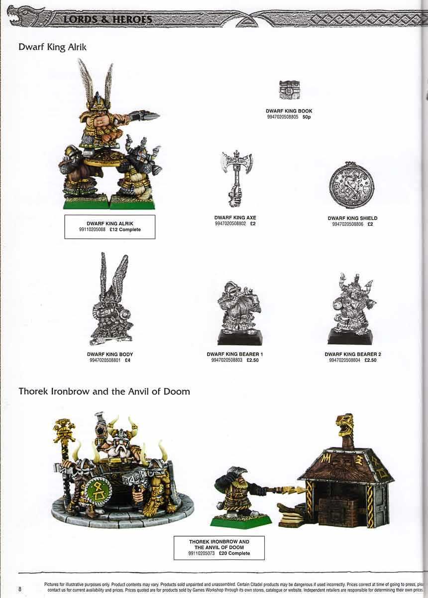 Warhammer Fantasy Battle: Dwarf King Alrik - blister, oldhammer