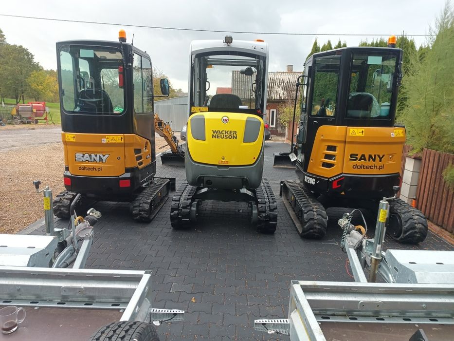 WYNAJEM Minikoparki Wypożyczalnia Wiertnica Młot do kucia Mini Koparka