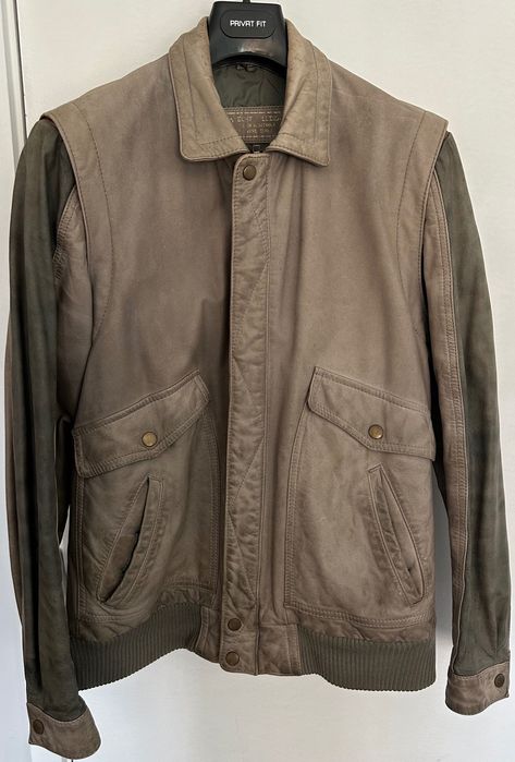 Casaco Vintage Pele Couro ECHT LEDER Tamanho S