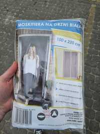 NOWA - Moskitiera na drzwi Biała -> 100x220 cm
